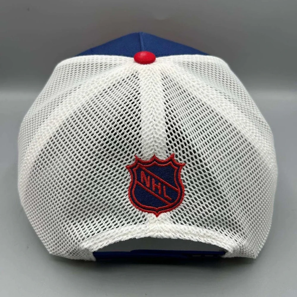 Colorado Rockies Trucker Hat Men Blue Red NHL Fanatics Snap Back Cap Cotton New